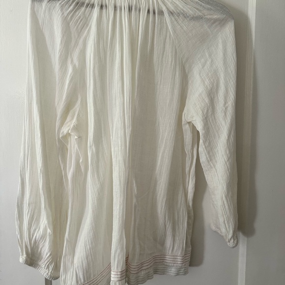 Embroidered cotton blouse size large by Velvet - Picture 2 of 5